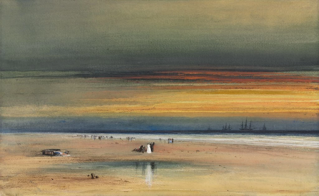 Scena di spiaggia al tramonto - Cleveland Museum of Art